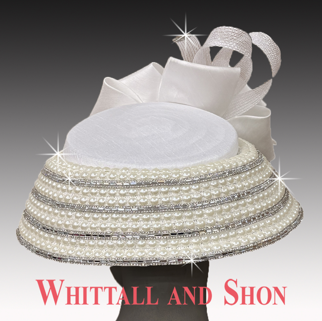 3508- Benjo Retro Pearl Hat - Image 2