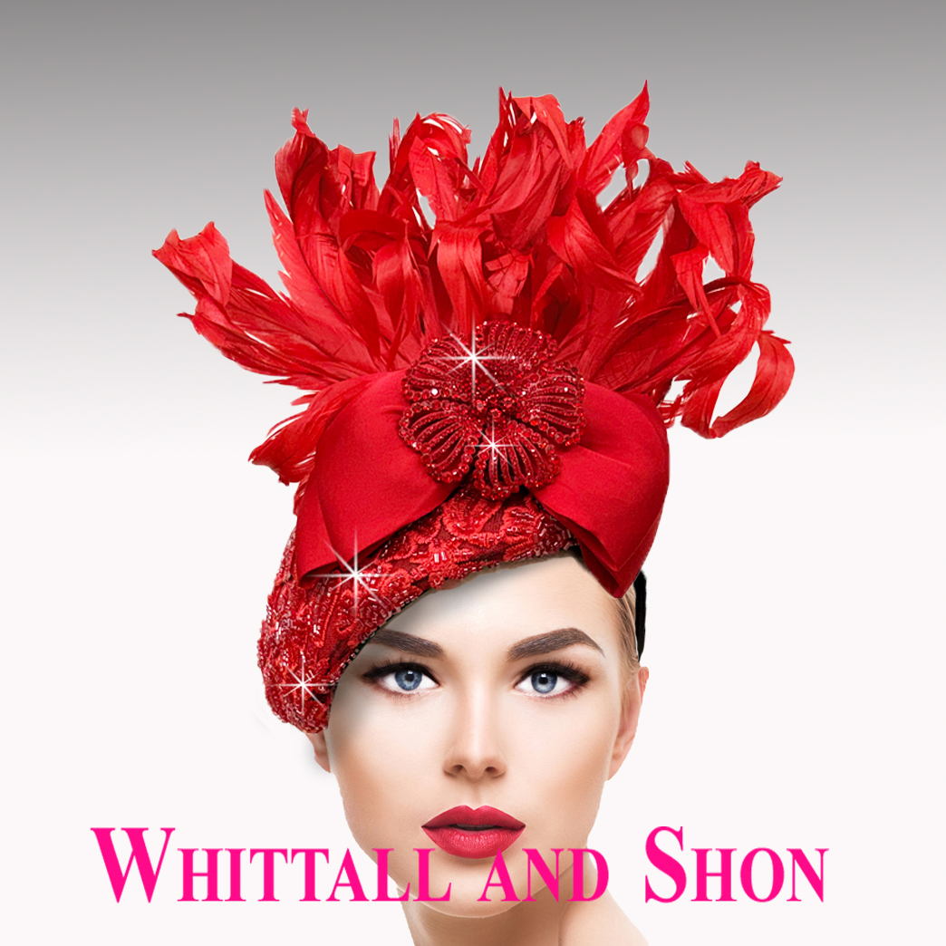 FA3540 Flamingo Feather Fascinator - Image 4